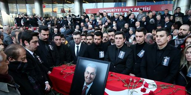 Deniz Baykal için CHP Genel Merkezi’nde tören düzenlendi