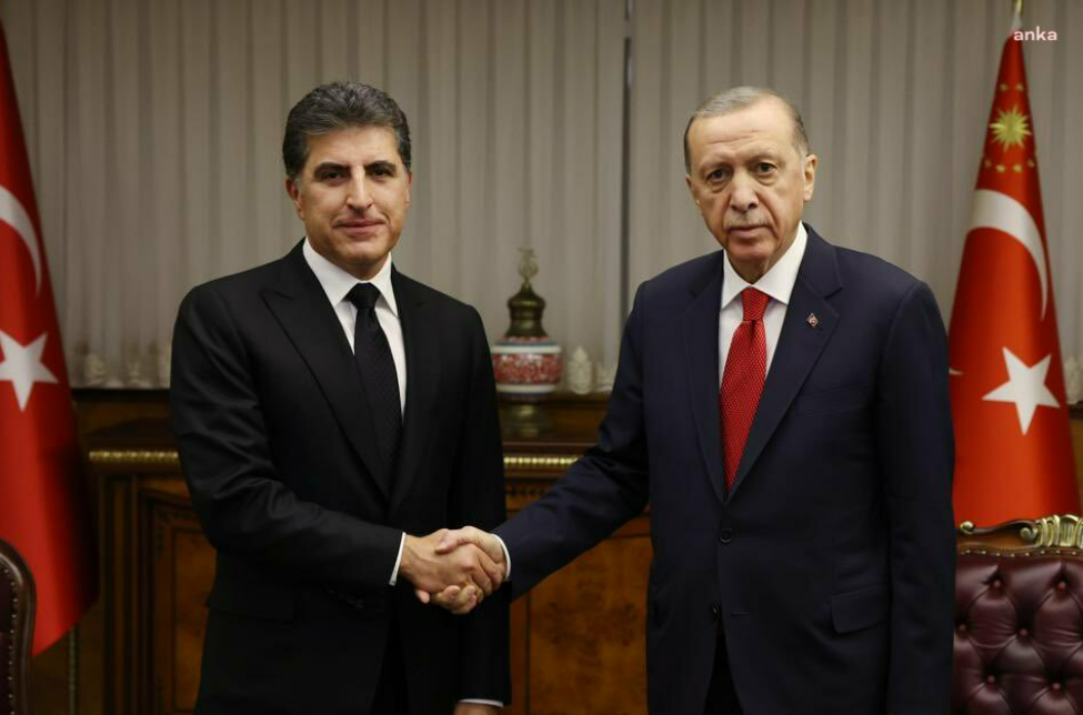 Erdoğan, Barzani'yle AFAD'ta görüştü