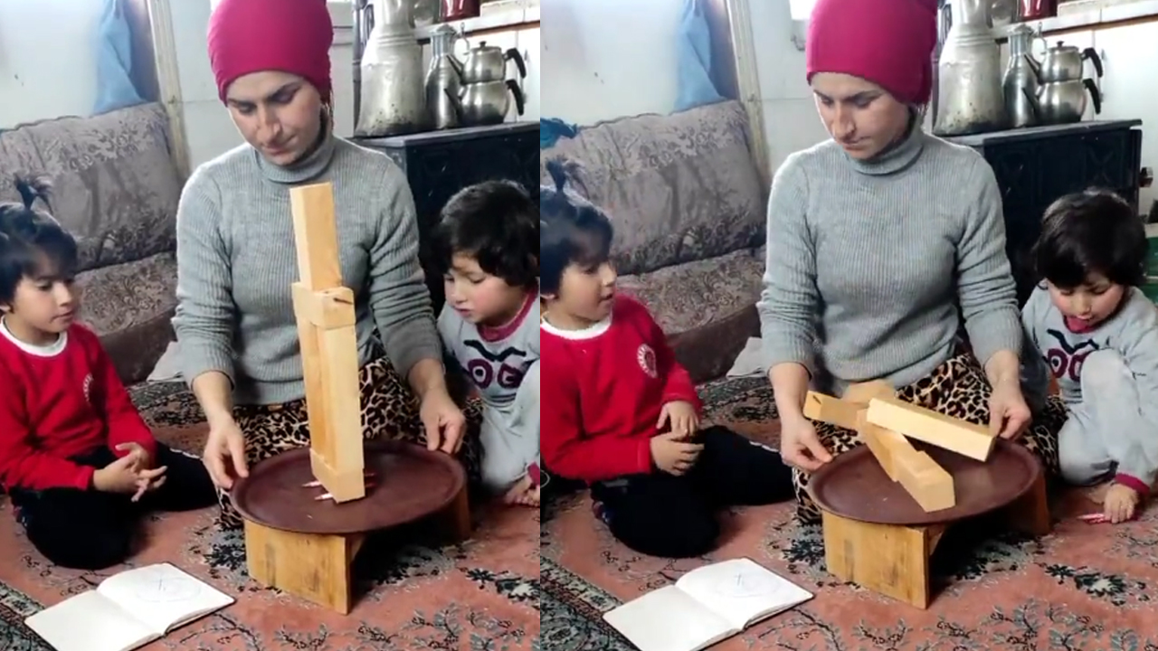 Bir anne çocuklarına depremi böyle anlattı: "Japonların evi ve Türklerin evi"