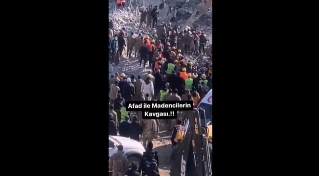 Madenciler ve AFAD görevlileri kavga etti! Kavganın sebebi 'pes' dedirtti