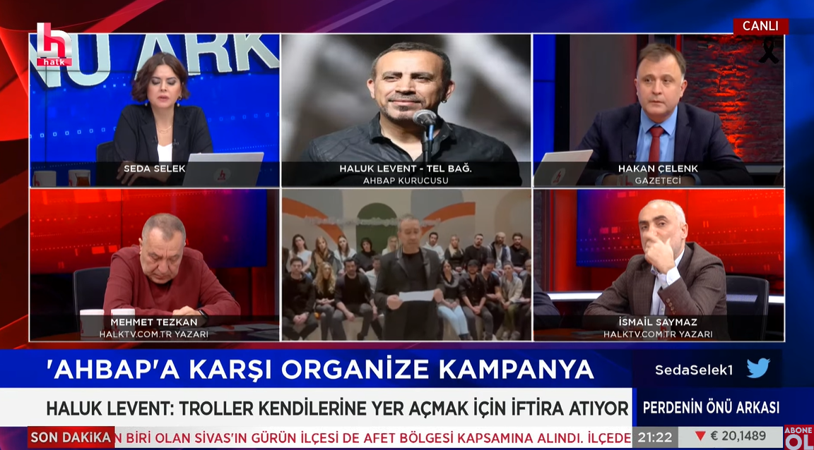 Haluk Levent canlı yayında sert konuştu! AHBAP devletle koordine mi? Trol saldırılarına karşı ne yapacaklar?