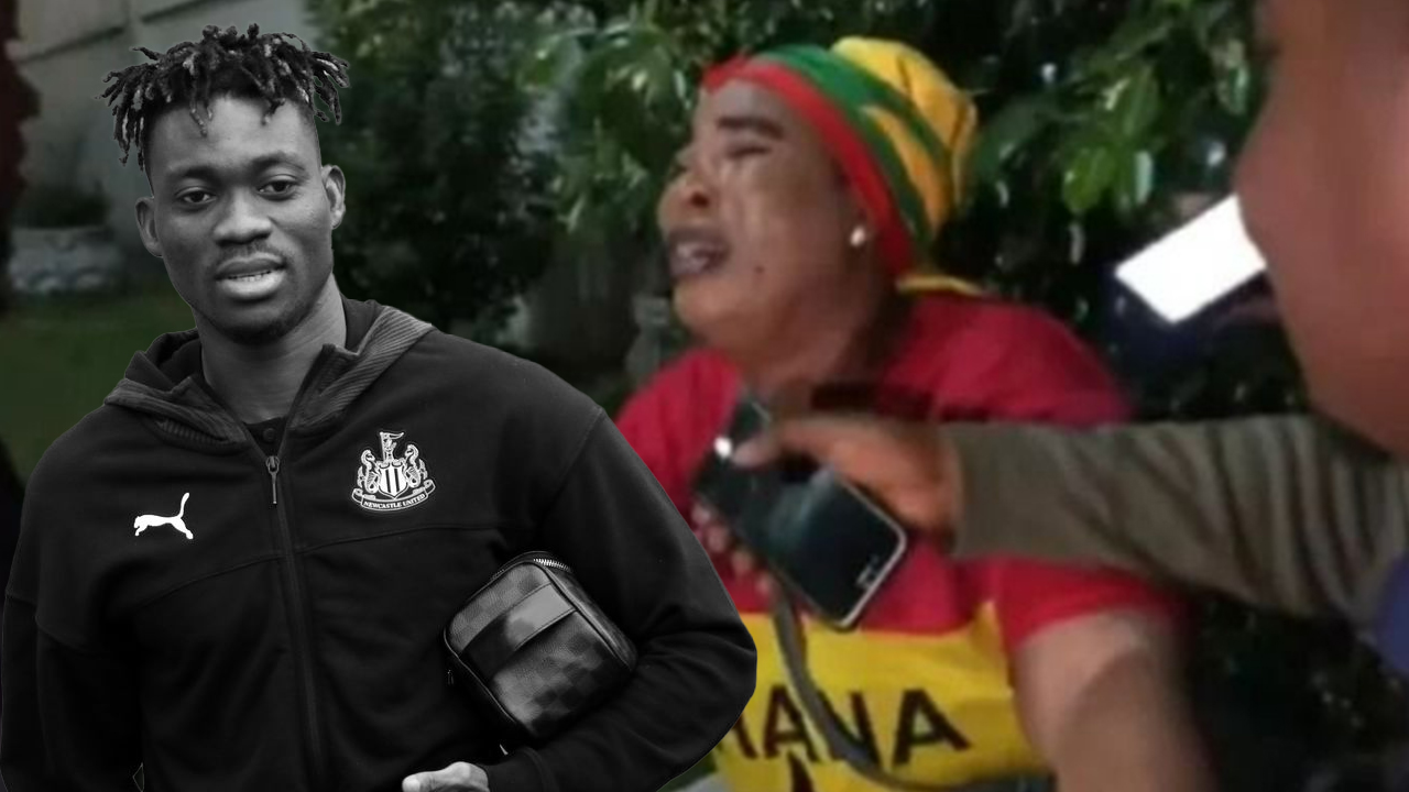 Hataysporlu Atsu'nun Gana'daki cenazesinde sinir krizi geçirdi! Gözyaşları sel oldu