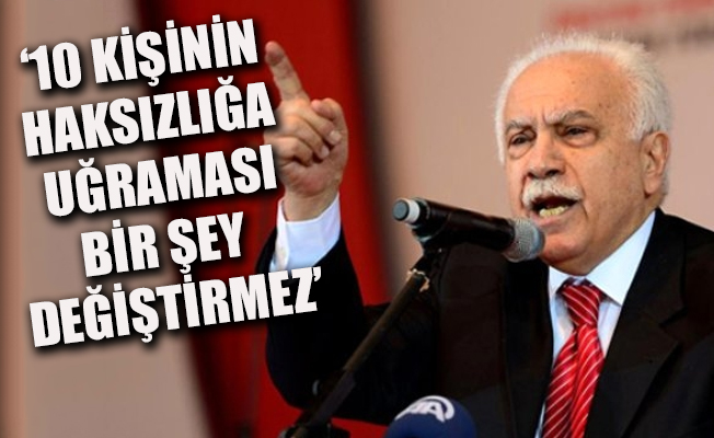 Perinçek: Berberoğlu'nun tutuklanması başka, adalet tartışması başka