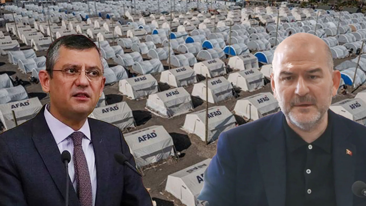 CHP'li Özgür Özel'den çok sert çadır tepkisi: "Süleyman Soylu'ya bağlı AFAD'ın gevşekliği..."