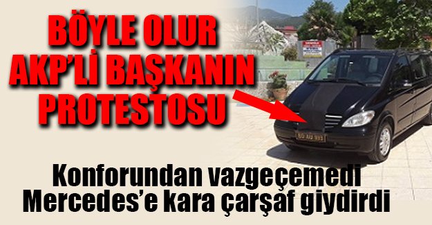 AKP'li Belediye Başkanı 'çarşafa dolandı'