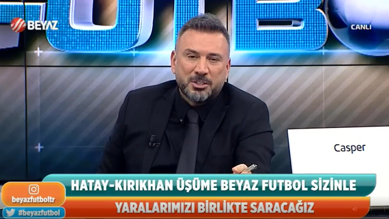 Ertem Şener'den Beyaz Futbol canlı yayınında mültecilere zehir zemberek sözler: "Defolun gidin!"