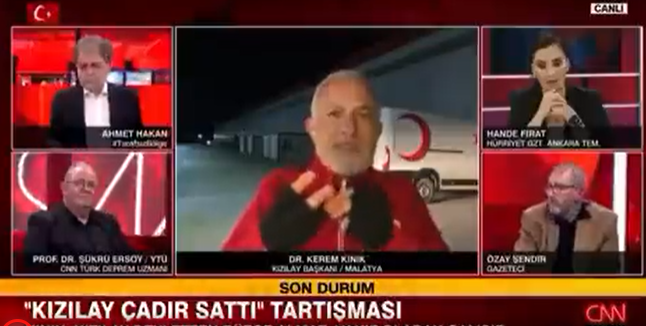 Kızılay Başkanı'ndan canlı yayında hükümete eleştiri: "Askeri kapasiteyi konumlandırmazsanız yanlış yaparsınız"