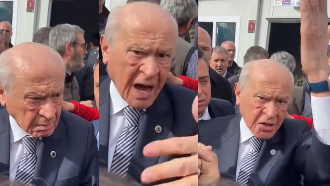 Devlet Bahçeli, Elbistan'da depremzedelere çıkıştı: "Sessizlik olacak, dağılın gitsin, indirin şunları!"