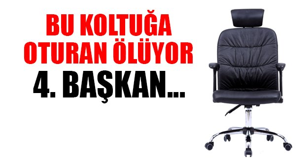 O koltuğa oturan ölüyor