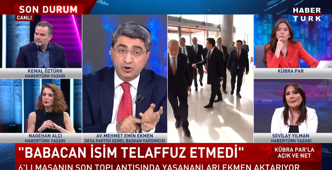 DEVA Partili Ekmen anlattı: "Ali Babacan masada isim telaffuz etmedi"