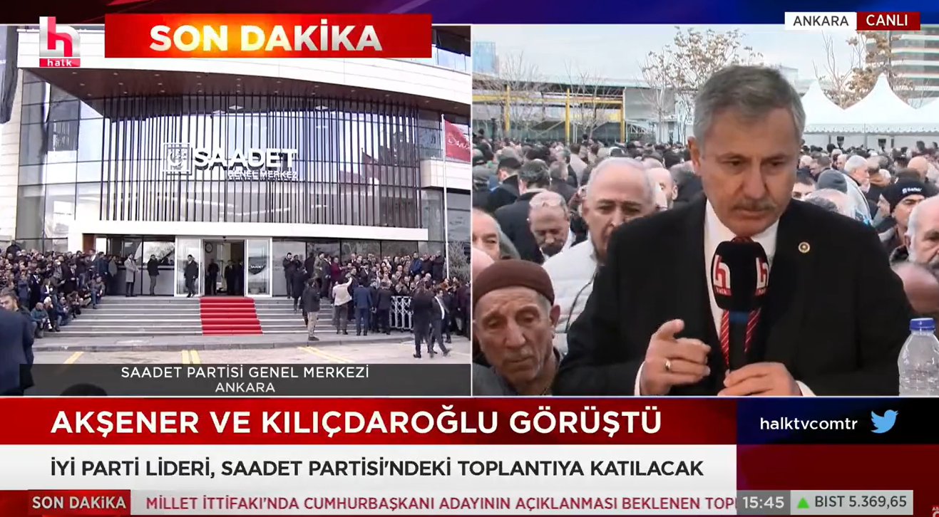 Gelecek Partili Selçuk Özdağ canlı yayında gözyaşlarına hakim olamadı