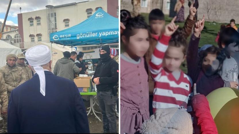 Menzil Cemaati paylaştı: Yüzlerce depremzede çocuk köyümüzde
