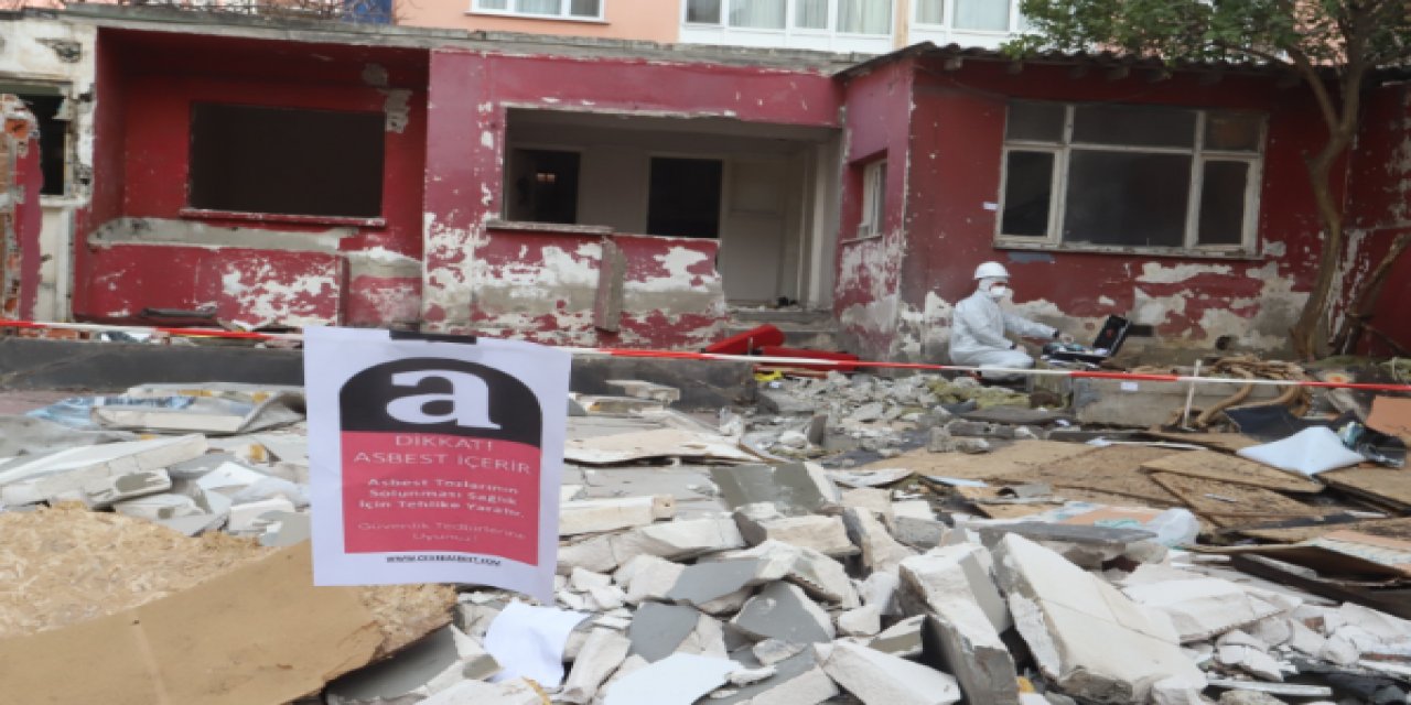 Kartal’da, Yıkım Kararı Alınan Yapılarda Asbest Denetimi