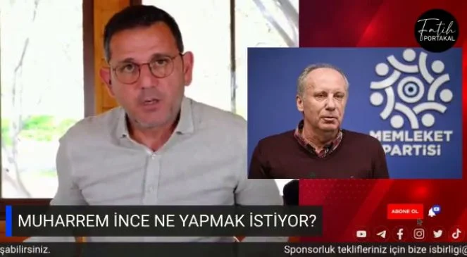 Fatih Portakal'dan Muharrem İnce'ye olay çıkış: "Hiç güven veren biri değil"