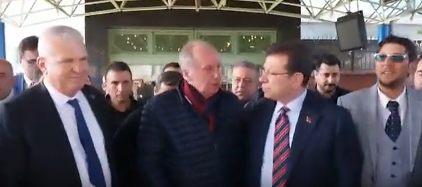 Muharrem İnce ve Ekrem İmamoğlu Hatay'da karşılaştı