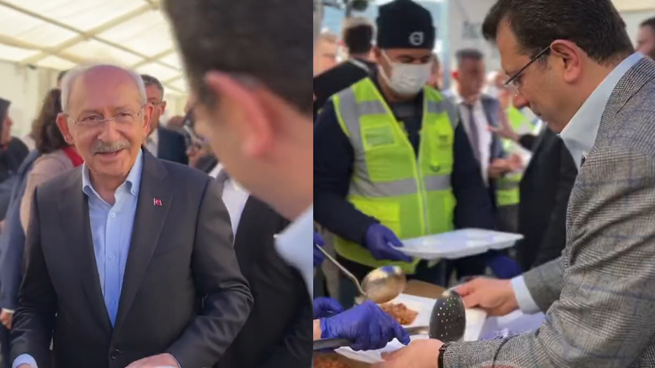 Kılıçdaroğlu ve İmamoğlu arasında gülümseten anlar: Çok acıktın herhalde