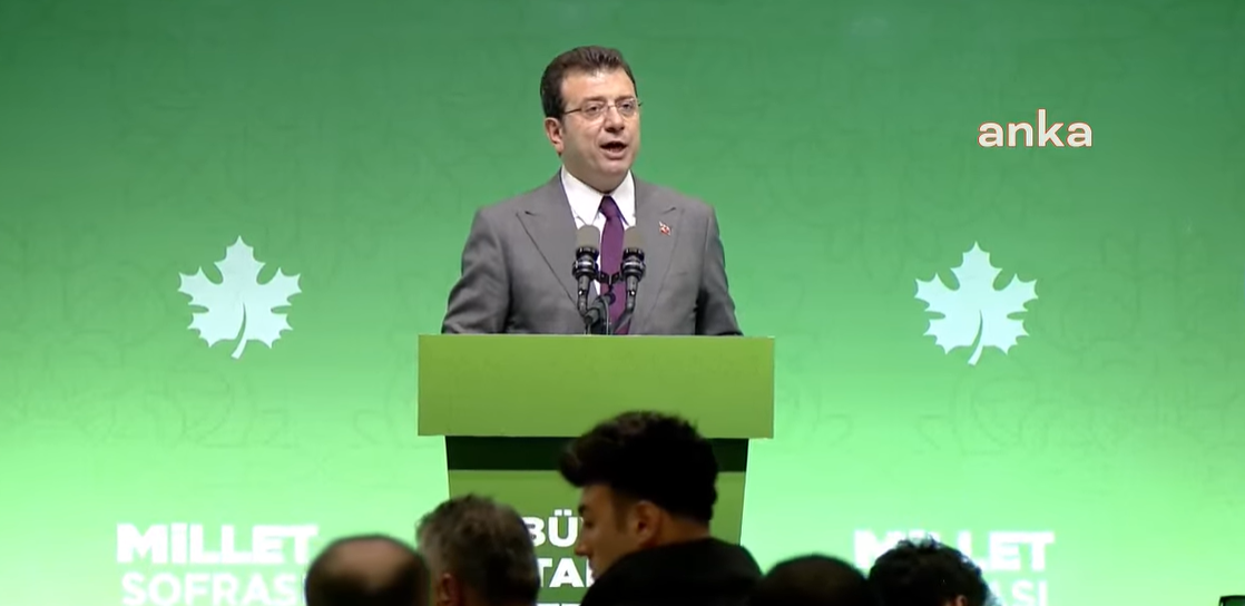 Ekrem İmamoğlu, Millet Sofrası'nda konuştu: "İnşallah ülkemize büyük bir değişimi birlikte sağlayacağız"