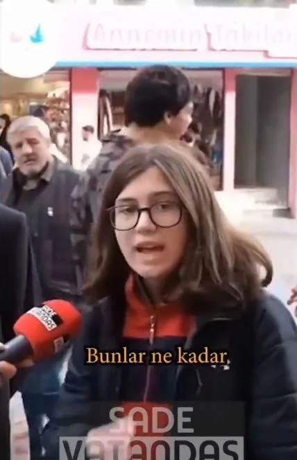 Sokak röportajında kız öğrencinin sözleri gündem oldu: Minicik tost 25 lira. Biz çocuklar ne yiyeceğiz?