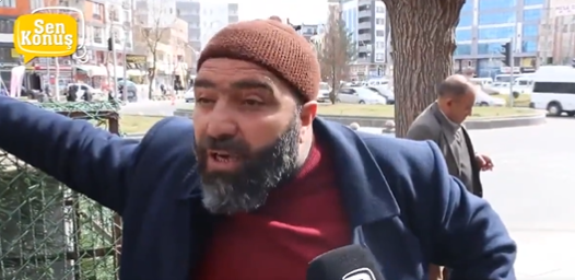 Hizbullahçı olduğunu söyleyen şahsın sokak röportajı tepki çekti: "Cihat adamıyız, onların kafalarını da keseriz ha!"