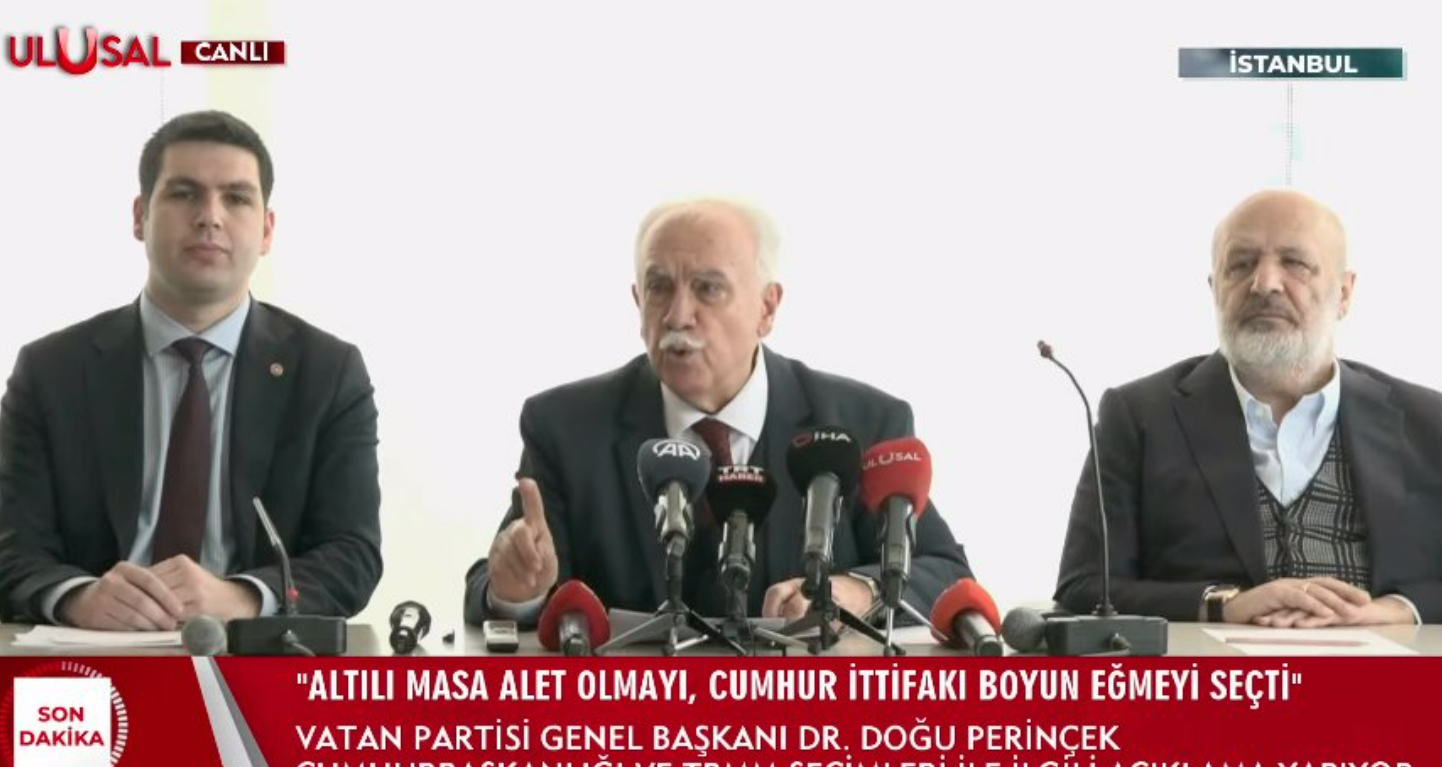 Doğu Perinçek, Cumhur İttifakı'nı topa tuttu: "HÜDA PAR ile iş birliğini haklı gösterme gayretine girmişlerdir"