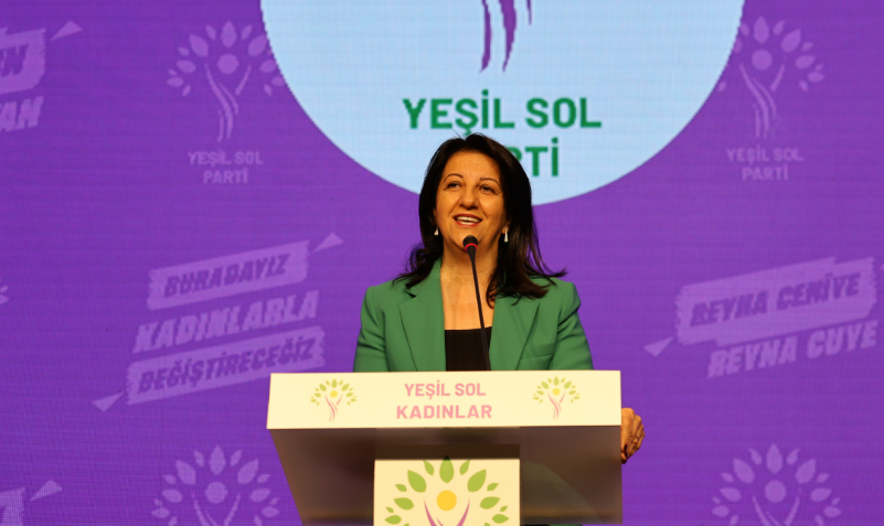 Pervin Buldan "Kadın Seçim Bildirgesi"ni açıkladı: "Kadınları bir çadıra, bir suya, bir plastik kaba muhtaç ettiler"