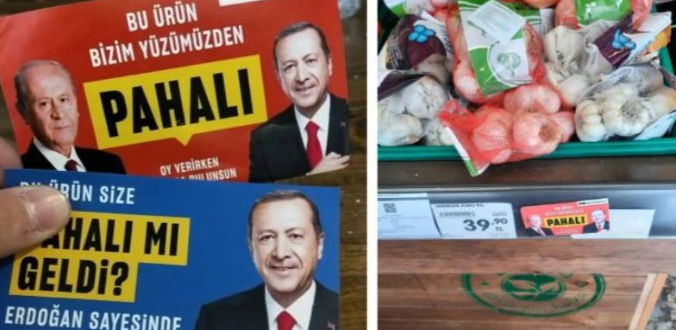 Market etiketlerine Erdoğan ve Bahçeli'yi yapıştırmıştı! O genç gözaltına alındı