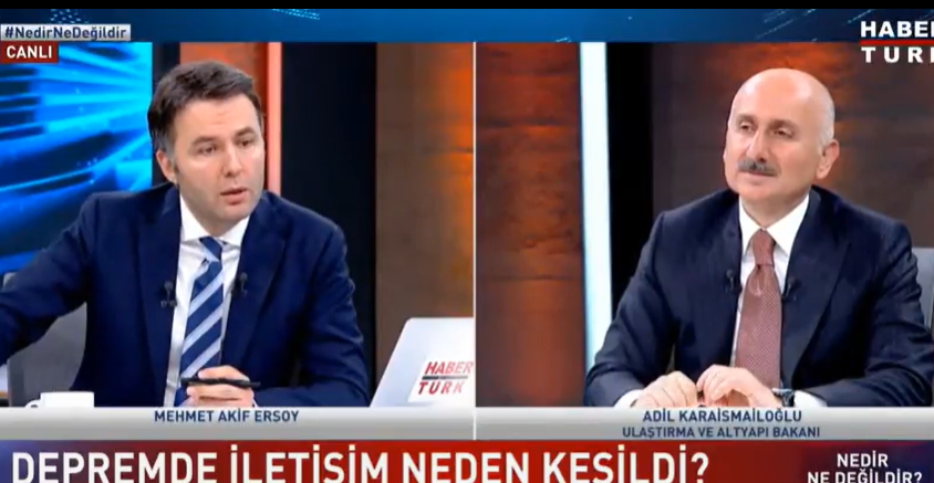 Depremde internet neden kısıtlandı? Bakan Karaismailoğlu canlı yayında yanıtlamaya çalıştı