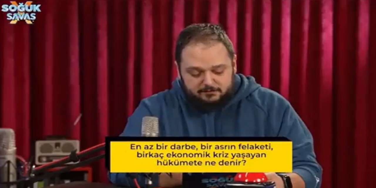 Soğuk Savaş'ta iktidara gönderme: "Bir darbe, bir asrın felaketi yaşayan hükümete ne denir?"