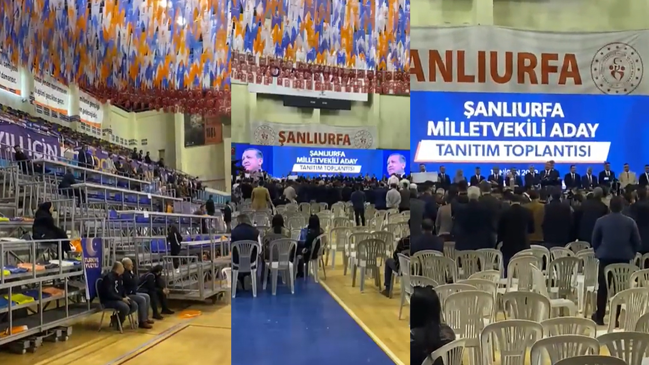 Bekir Bozdağ, Şanlıurfa'da boş salona konuştu
