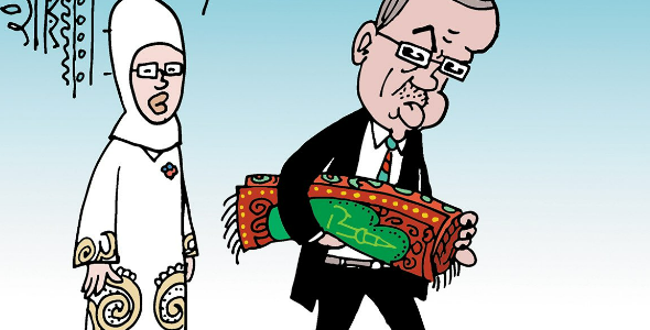 LeMan'dan 'seccade'li Erdoğan kapağı