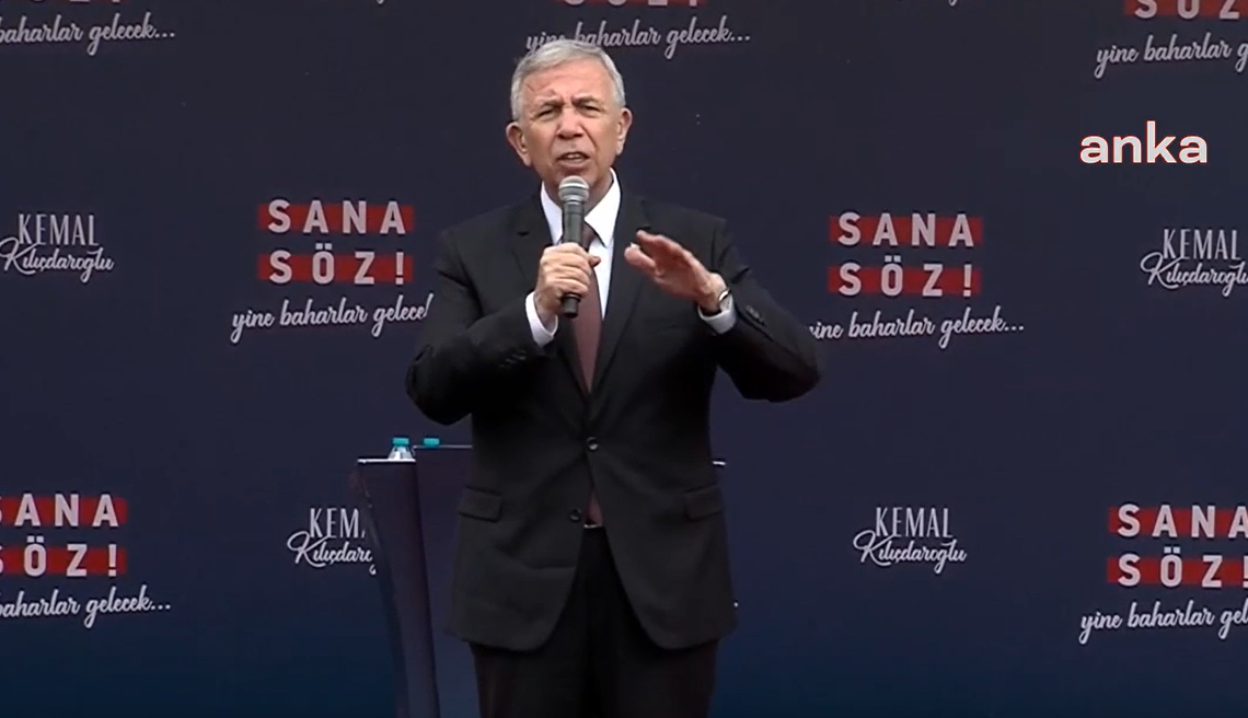 Mansur Yavaş: "Şatafatlı hayatlarını sürdürmek için ona buna iftira atan iktidar gidecek"