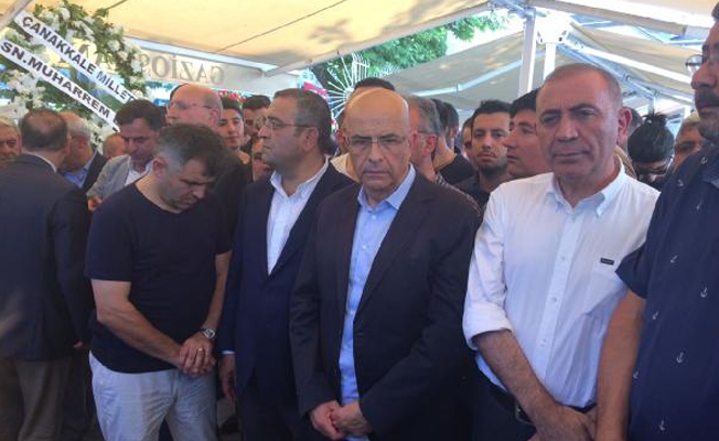 Enis Berberoğlu kayınpederinin cenazesinde konuştu