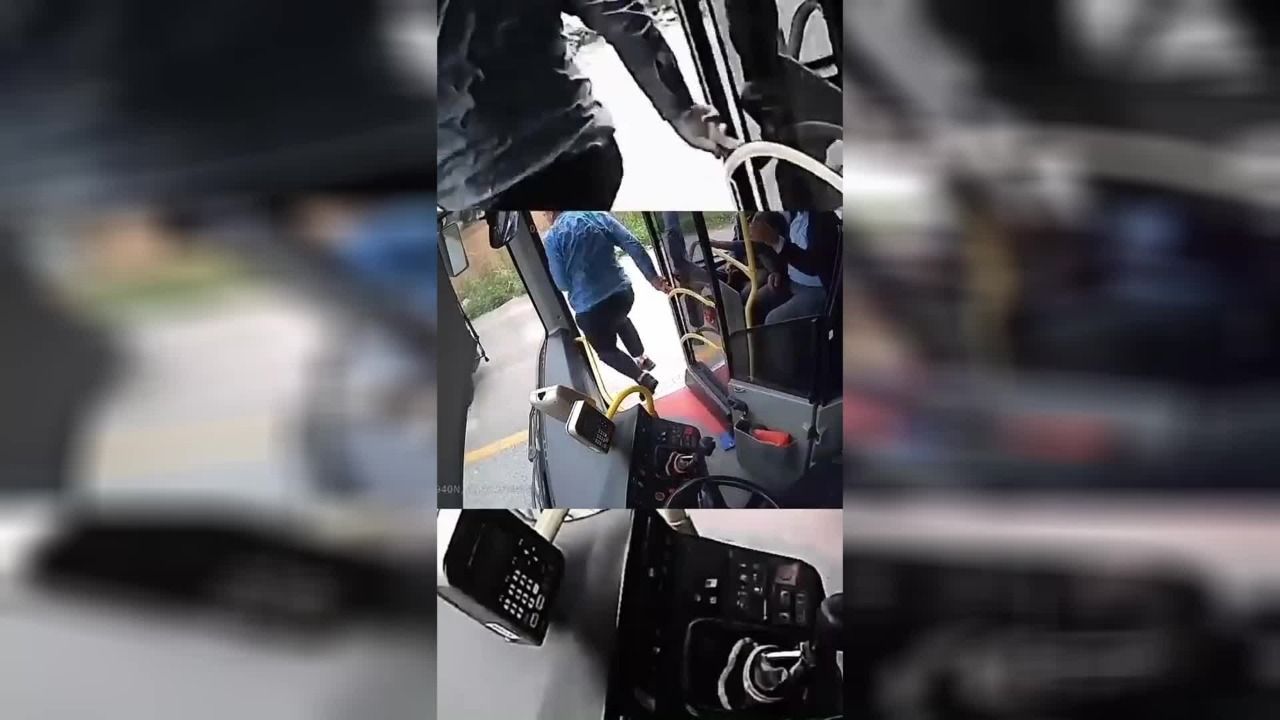 Otobüs şoförünün dikkati kazayı böyle engelledi
