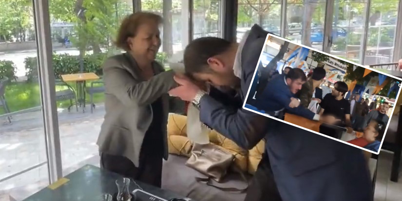 Manisa'da Kılıçdaroğlu'nun mitingi sonrası CHP'li kadına saldıran AKP'li genç özür diledi! Bir araya geldiler