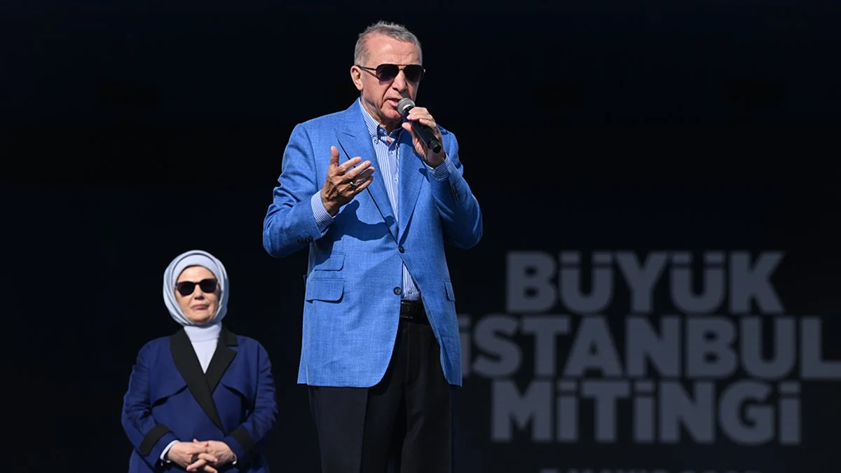 Erdoğan Büyük İstanbul Mitinginde Kılıçdaroğlu'nu hedef aldı: "Kılıçdaroğlu’na biz vatanı böldürtmeyeceğiz"