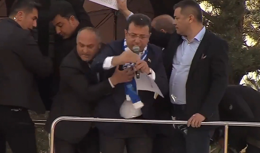 HÜDA PAR'dan İmamoğlu'na taşlı saldırı açıklaması: Buradan size ekmek çıkmaz