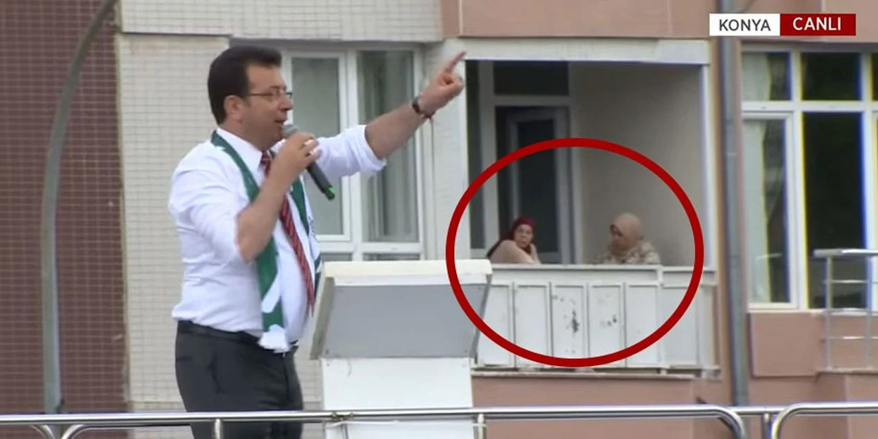 İmamoğlu'nun Konya mitinginden gülümseten anlar