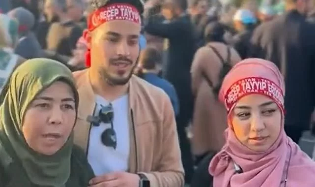 AKP mitingine katılan Suriyeli aile: "Yeni vatandaşlık aldık, Erdoğan'a oy vereceğiz"