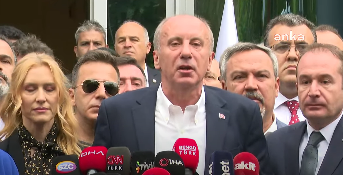 Muharrem İnce cumhurbaşkanlığı adaylığından çekildi!