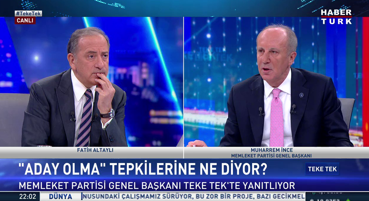 Fatih Altaylı'dan 'şimdi sırası mı' dedirten Muharrem İnce paylaşımı