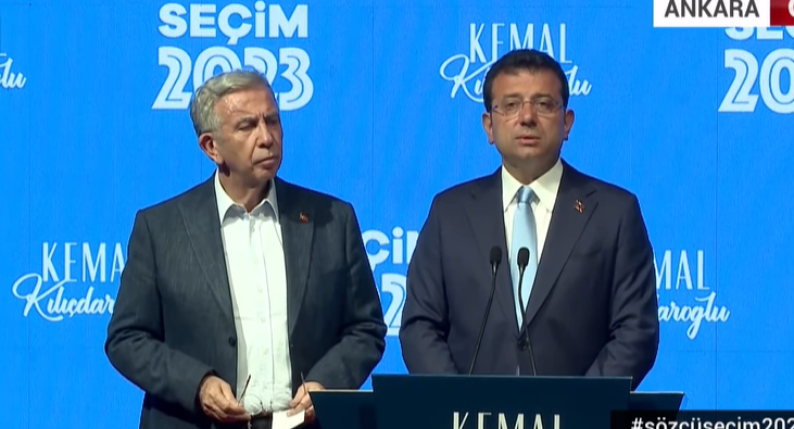 Ekrem İmamoğlu ve Mansur Yavaş'tan seçim sonuçlarına ilişkin ilk açıklama! Anadolu Ajansını topa tuttular, verileri açıkladılar