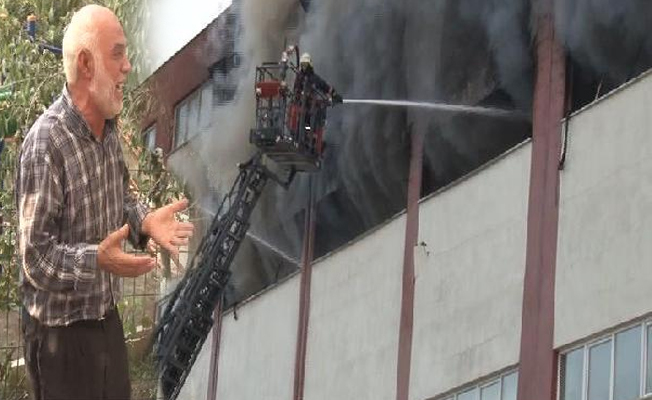 İstanbul'da fabrika yangını