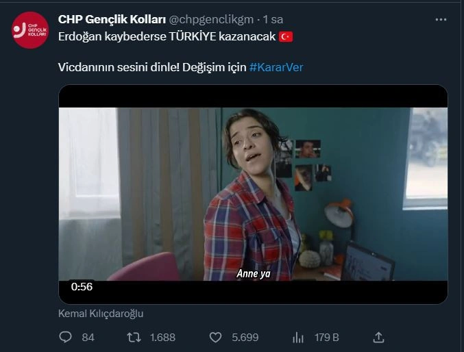 CHP Gençlik Kolları'ndan video: Vicdanının sesini dinle!