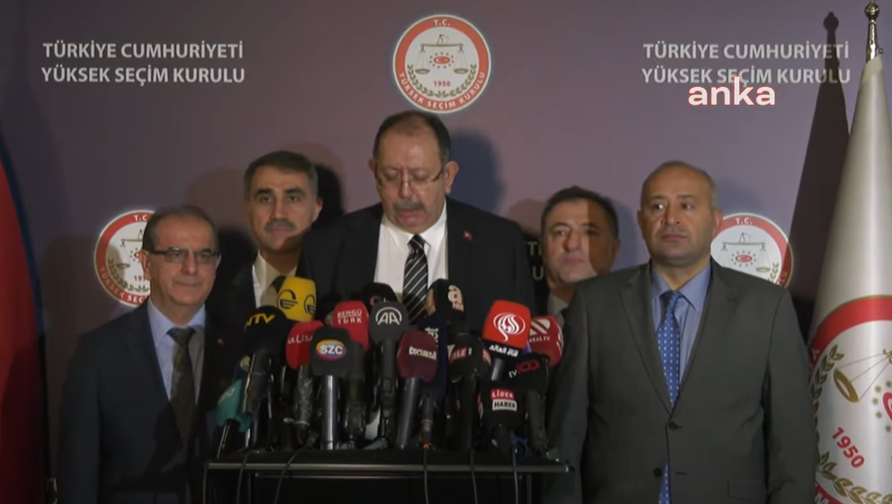YSK Başkanı oy oranlarını açıkladı