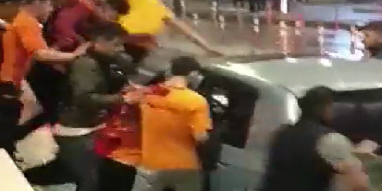 Onlarca Galatasaraylı, bir Ankaragüçlü'ye saldırdı! Şaşırtan son...