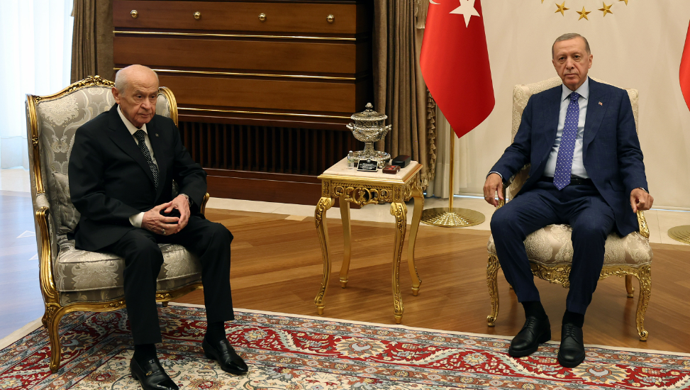 Beştepe'de Erdoğan-Bahçeli görüşmesi