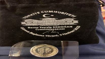 Erdoğan'ın göreve başlaması dolayısıyla hatıra parası basıldı