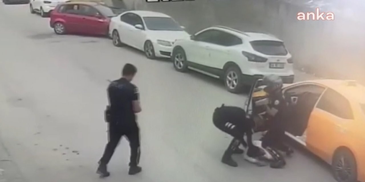 Polisle çatışmaya girdi! O anlar saniye saniye kameralara yansıdı