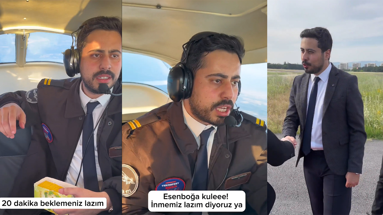 Erdoğan'ın taklidini yapan gençten yeni video! Helikopterden sallama çay fırlattı