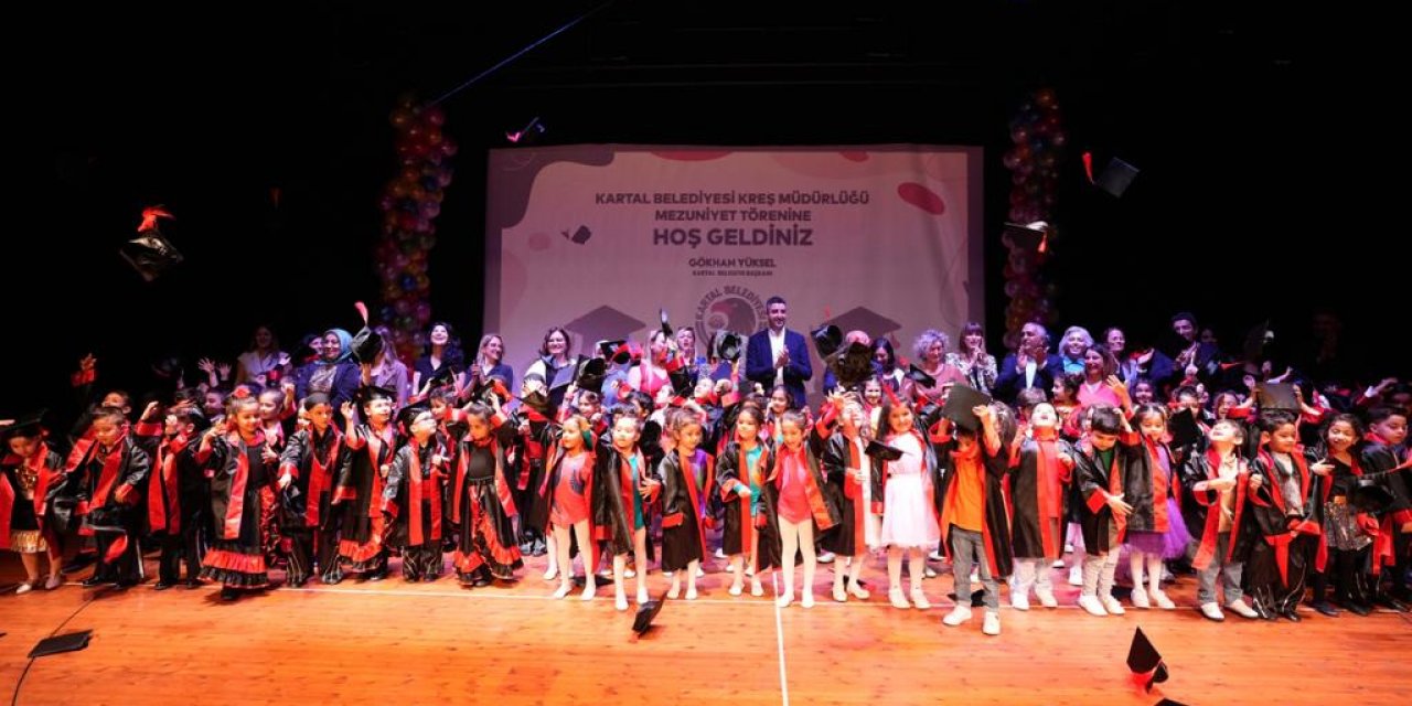 Kartal Belediyesi Kreş Öğrencileri Mezuniyet Sevinci Yaşadı